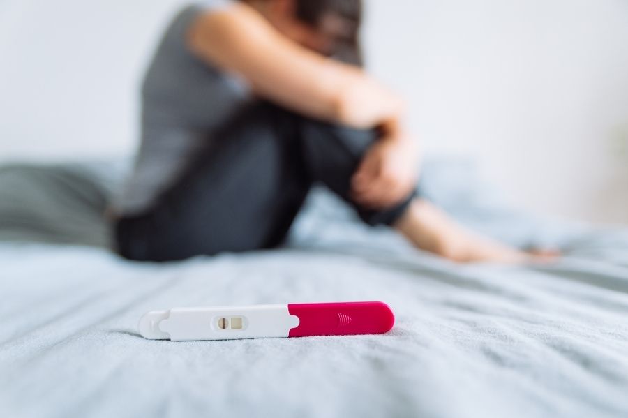 Woman with Infertility and Reproductive Disorders Negative Pregnancy Test