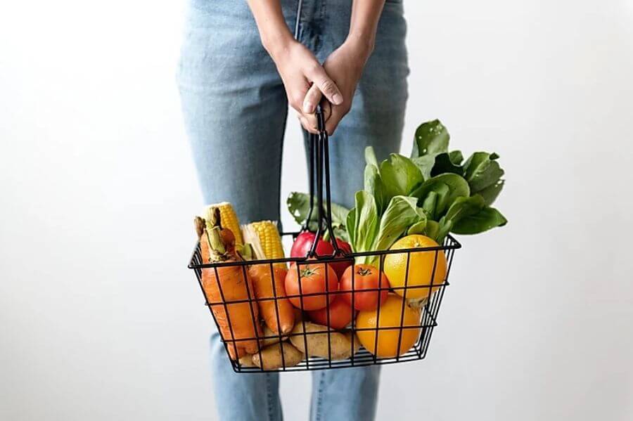 basket-of-vegetables for Egg Health When TTC