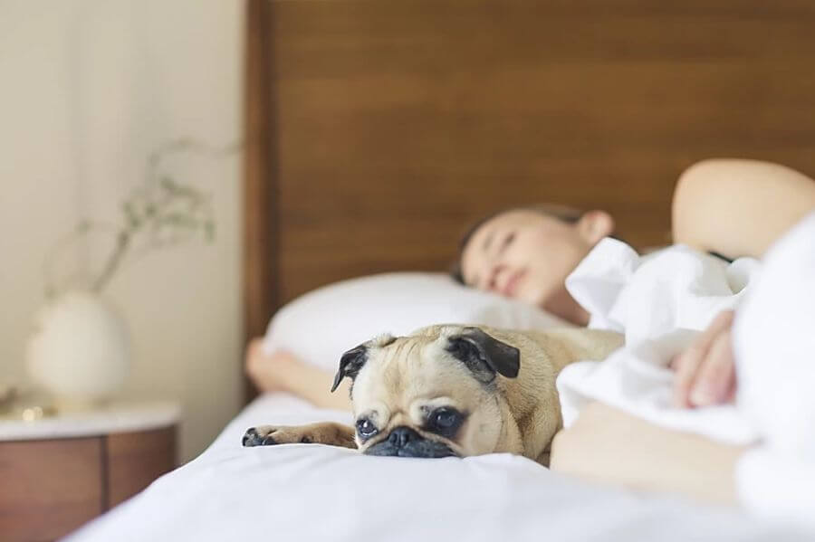 woman sleeping to balance estrogen hormone