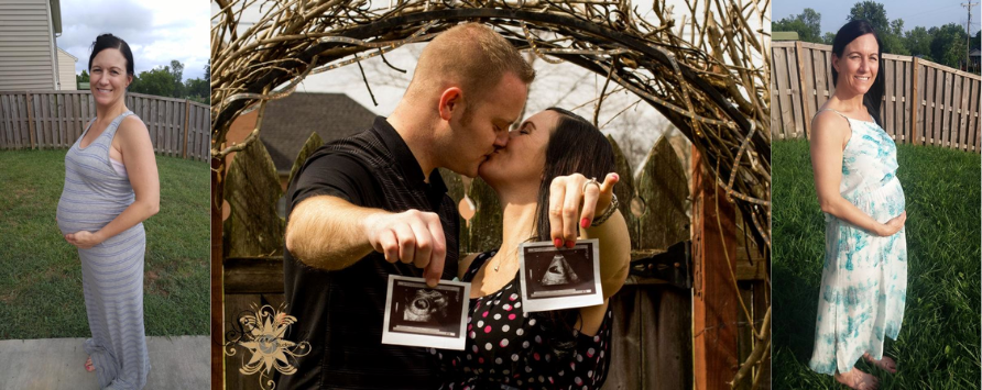 Dr. Kela Smith got pregnant naturally - maternity photos and pregnancy announcement with husband and ultrasound images